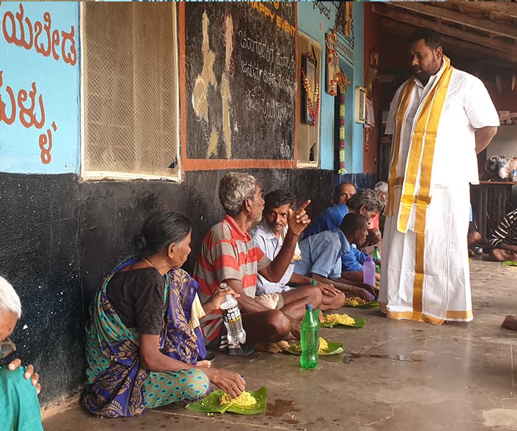 Guruji with our elders
