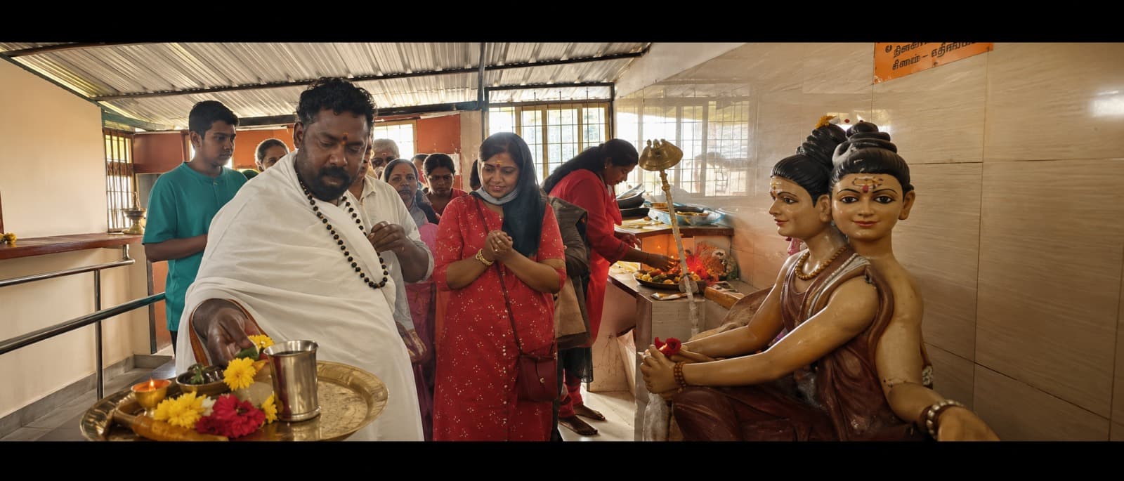 Before the seva begins