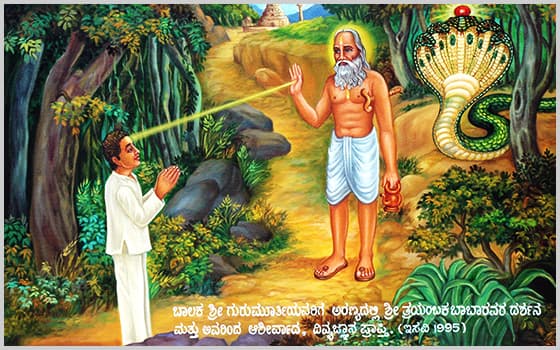 Pujya Sri Gurumurthy Guruji in devotion