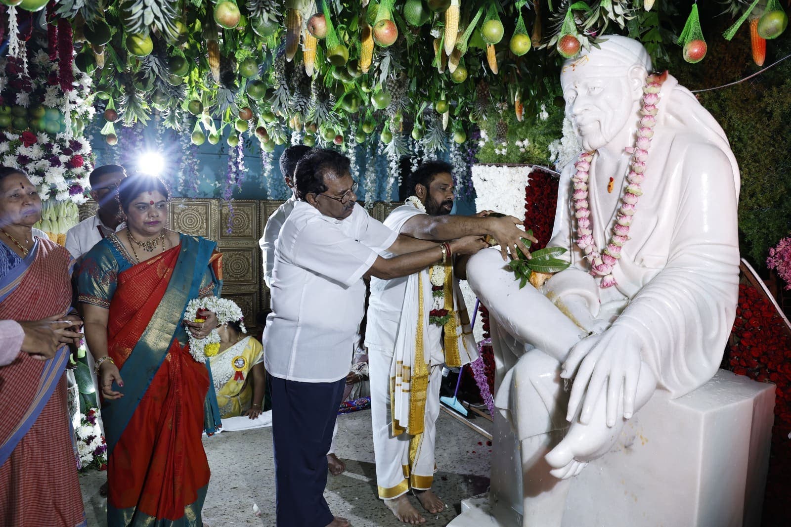 Kumbhabhisheka seva at Sai Samsthana